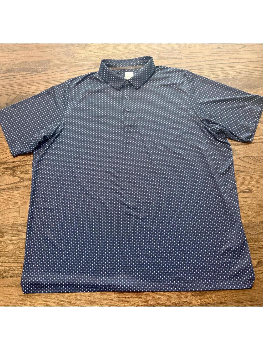 New Callaway Men's Swing Tech Chev Opti-Dri Blue Polo Size 2XL